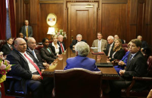 Alabama Gov. Kay Ivey holds first Cabinet Meeting