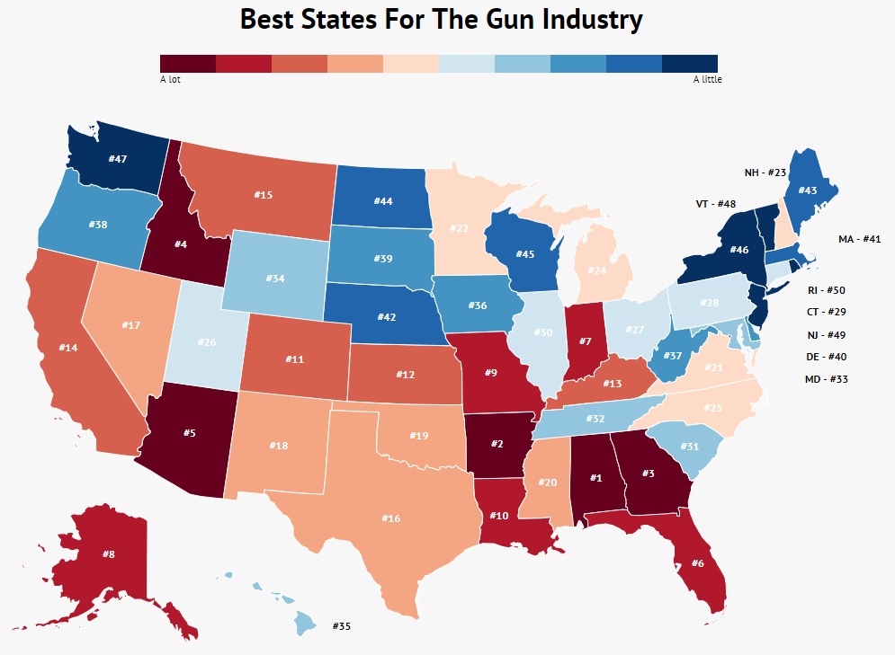 best-states-for-gun-industry-map