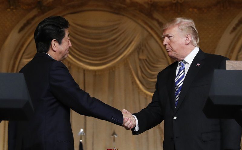 Trump Shinzo abe