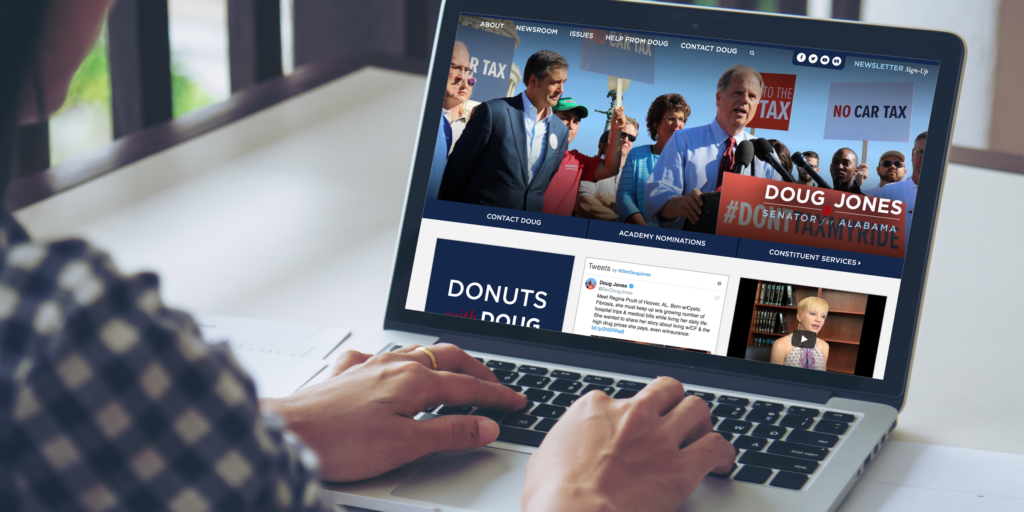 Doug Jones 2018 website
