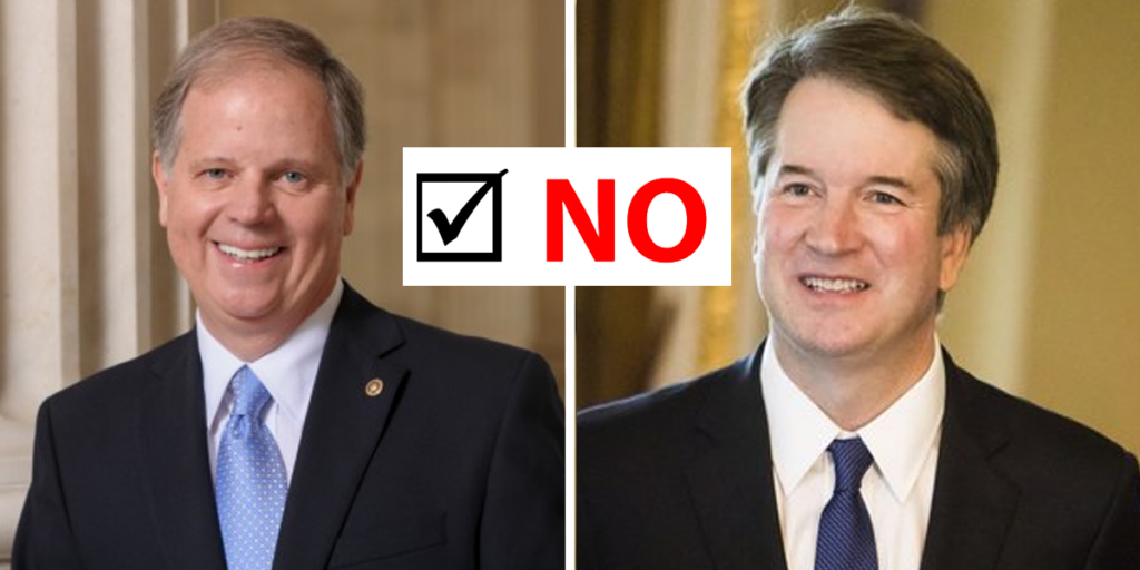 Doug Jones_Brett Kavanaugh No Vote