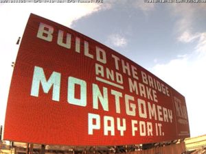 1-10 Mobile River Bridge billboard