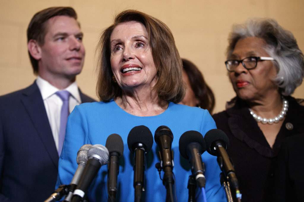 Nancy Pelosi, Eric Swalwell, Joyce Beatty