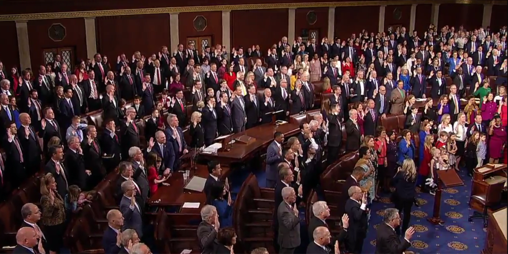 116th Congress swearing in