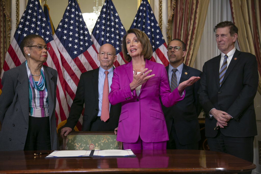 Nancy Pelosi, Eleanor Holmes Norton, Peter DeFazio, Anthony Brown, Don Beyer