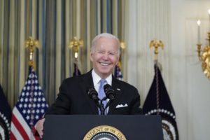 Joe Biden hails infrastructure win as ‘monumental step forward’